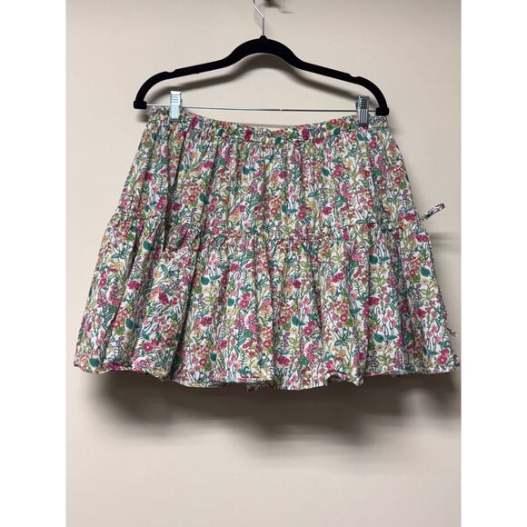 J. CREW LIBERTY OF LONDON Floral Tiered Mini Skirt, Sz M - Picture 6 of 10